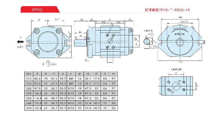 內嚙合齒輪泵安裝圖