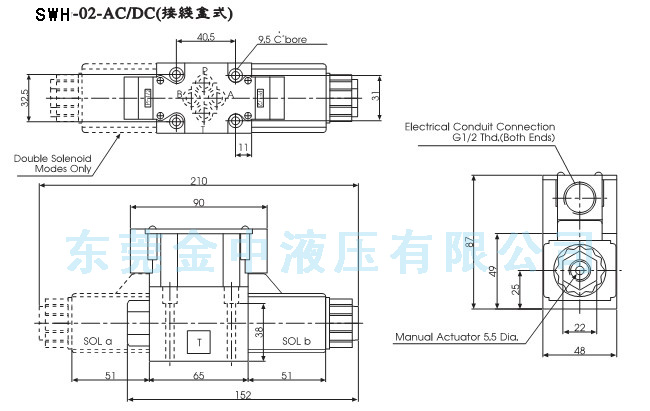 G02電磁閥|接線盒式電磁換向閥|液壓閥